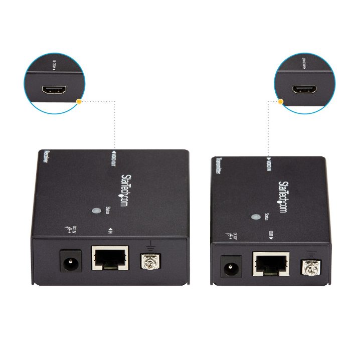 StarTech.com Extensor HDMI por Cat5 HDBaseT - POC Power over Cable -…