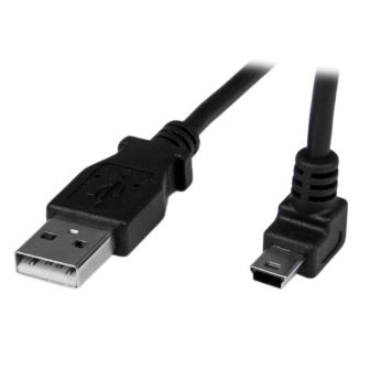 StarTech.com 1m Mini USB Cable - A to Right-Angle Up Mini B -…