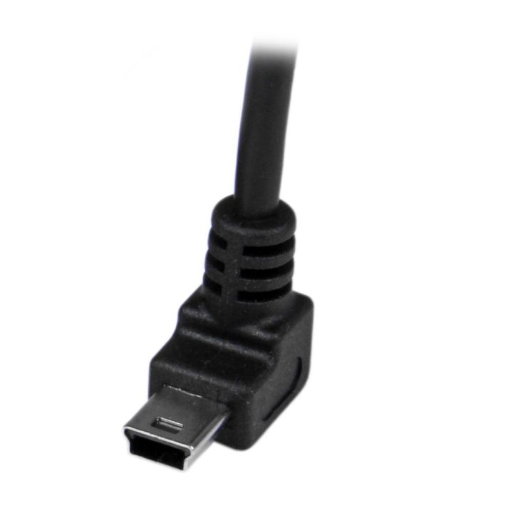 StarTech.com 1m Mini USB Cable - A to Right-Angle Up Mini B -…