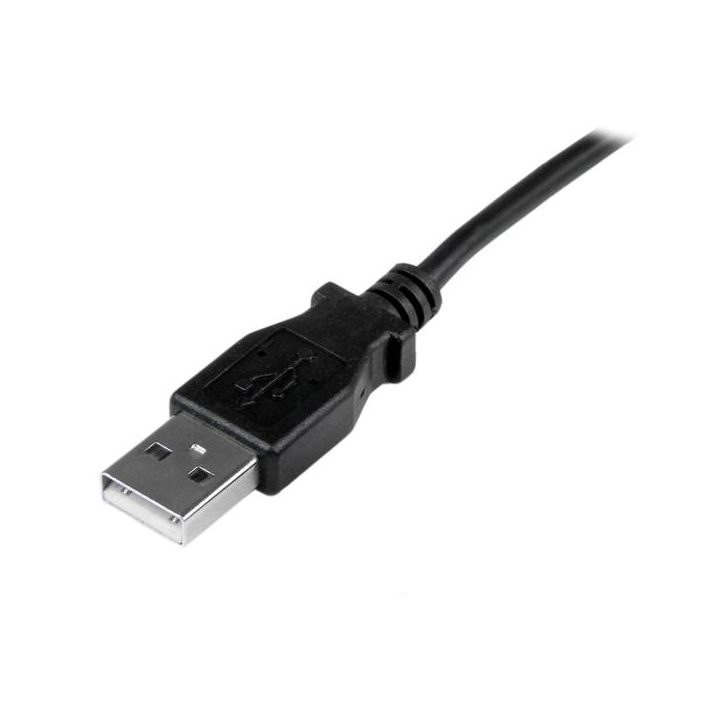 StarTech.com 1m Mini USB Cable - A to Right-Angle Up Mini B -…