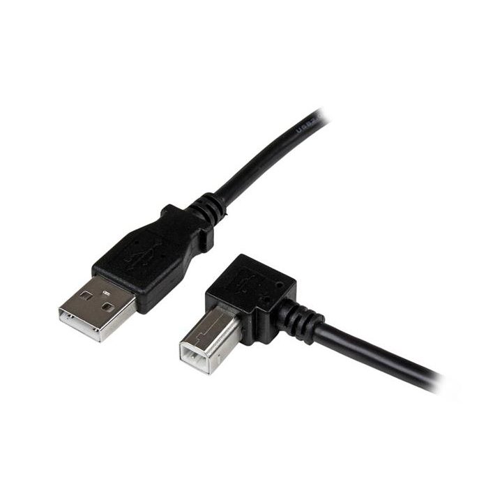 StarTech.com Cable Adaptador USB 2m para Impresora Acodado - 1x USB A…