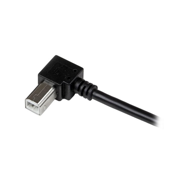 StarTech.com 2m Right-Angle USB Printer Adapter Cable - 1x USB A Male…