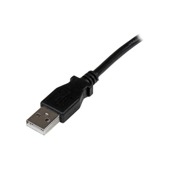 StarTech.com 2m Right-Angle USB Printer Adapter Cable - 1x USB A Male…