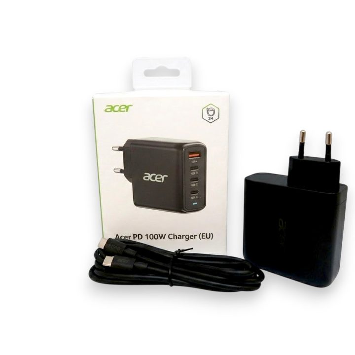 Acer ZL.ADTCC.00L Universal Mobile Device Charger Black AC Fast…