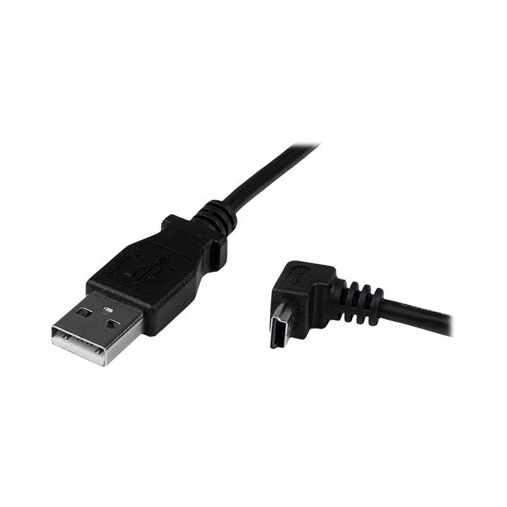 StarTech.com 2m USB A Male to Mini USB B Male Right Angle Down…