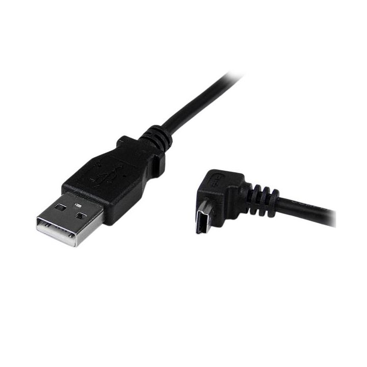 StarTech.com 2m USB A Male to Mini USB B Male Right Angle Down…