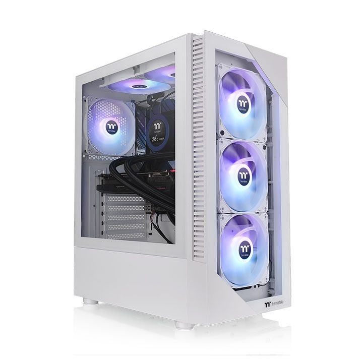Thermaltake View 200 TG Snow ARGB Midi Tower Blanco (CA-1X3-00M6WN-00)