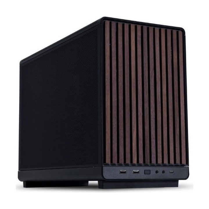 Lian Li A3 Wood Glass Version Black m-ATX Case (G99.A3X-WDG.00)
