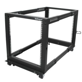 StarTech.com 12U Mobile Open Frame 4-Post Server Rack - 19-Inch…