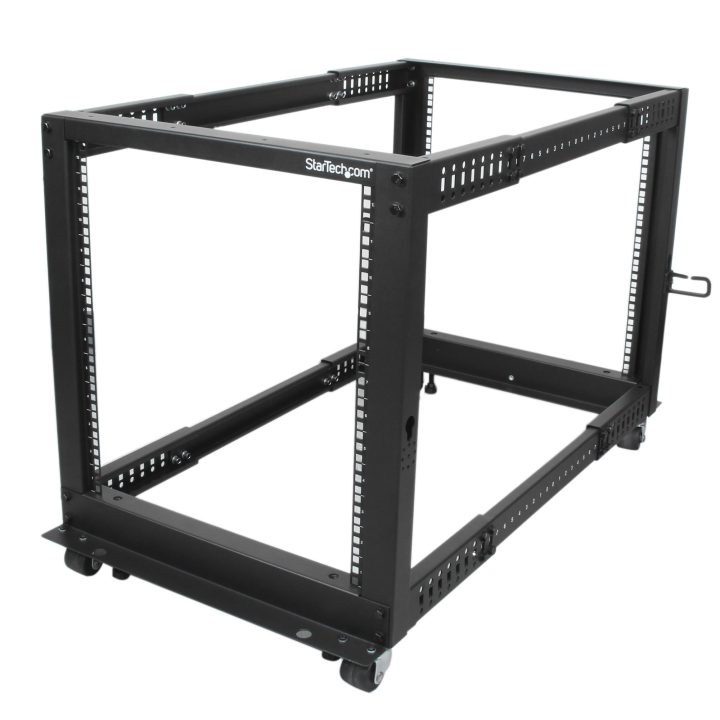 StarTech.com Rack Móvel de 12U de Estrutura Aberta de 4 Colunas para…