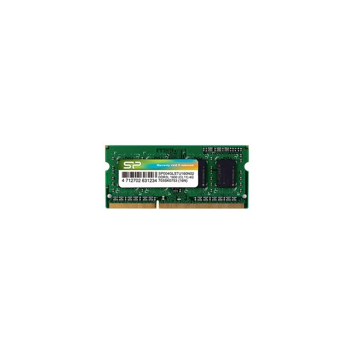 Silicon Power DDR3L 4GB SODIMM 1600 MHz RAM Memory (SP004GLSTU160N02)