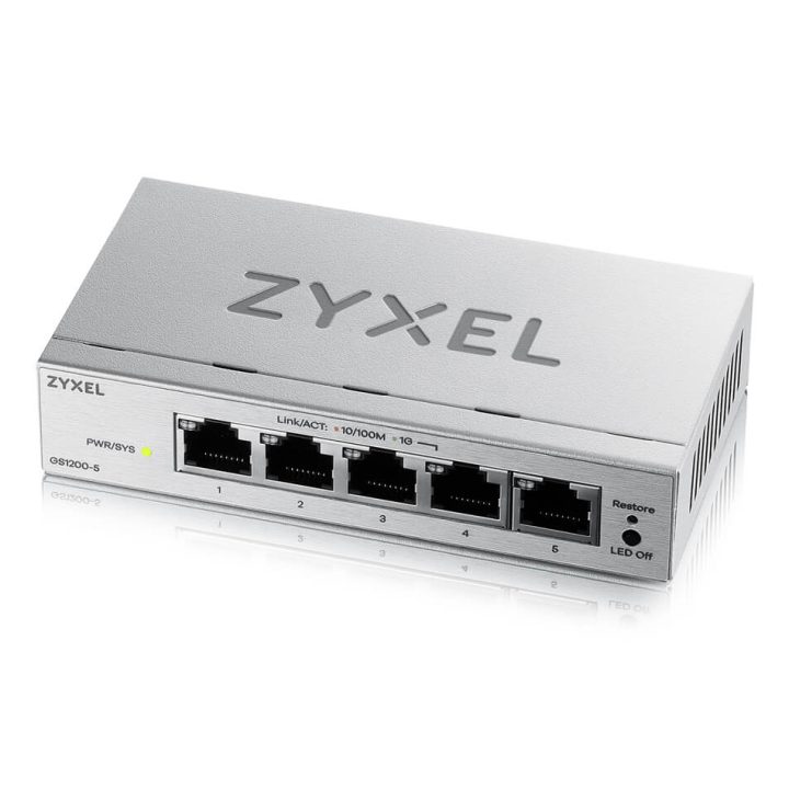 Zyxel GS1200-5V3 Managed L2 Gigabit Ethernet (10/100/1000) Desktop…