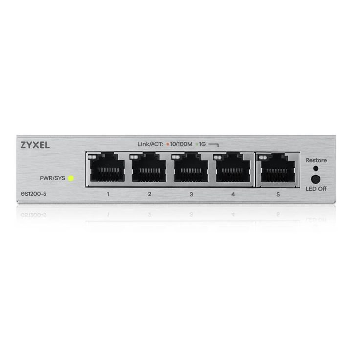 Zyxel GS1200-5V3 Managed L2 Gigabit Ethernet (10/100/1000) Desktop…