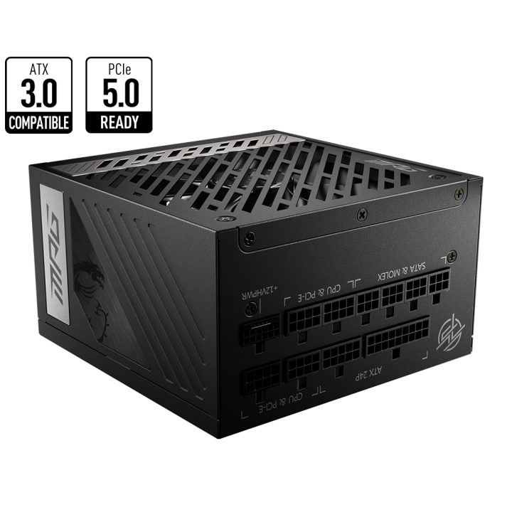 MSI MPG A850G PCIE5 Power Supply Unit 850 W 24-pin ATX ATX Black