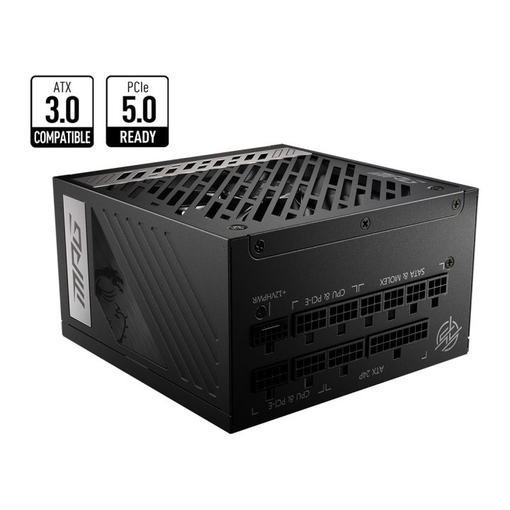 MSI MPG A850G PCIE5 Power Supply Unit 850 W 24-pin ATX ATX Black