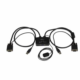 StarTech.com 2-Port VGA USB KVM Switch Cable with USB Power and…