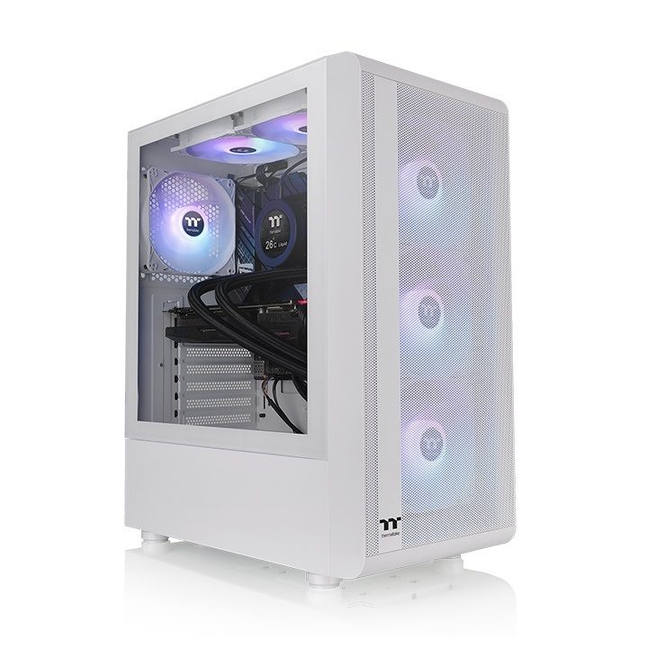 Thermaltake S200 TG ARGB Mid-Tower Case White (CA-1X2-00M6WN-00)