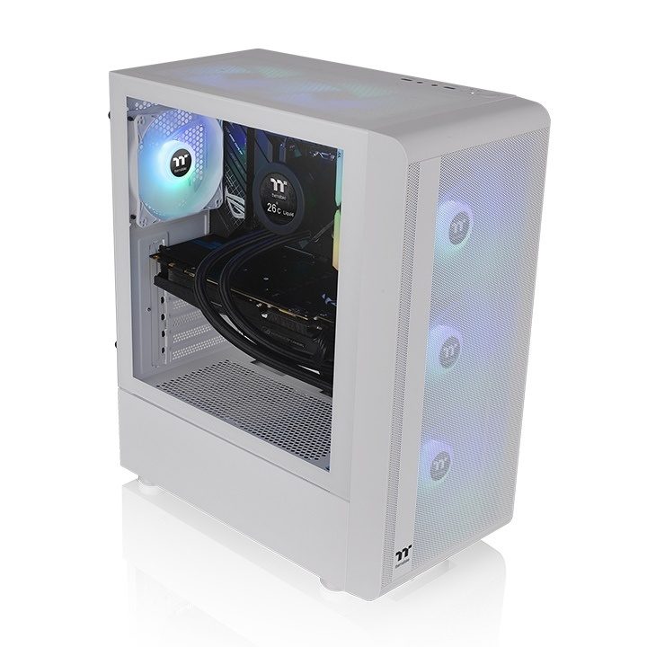 Thermaltake S200 TG ARGB Mid-Tower Case White (CA-1X2-00M6WN-00)