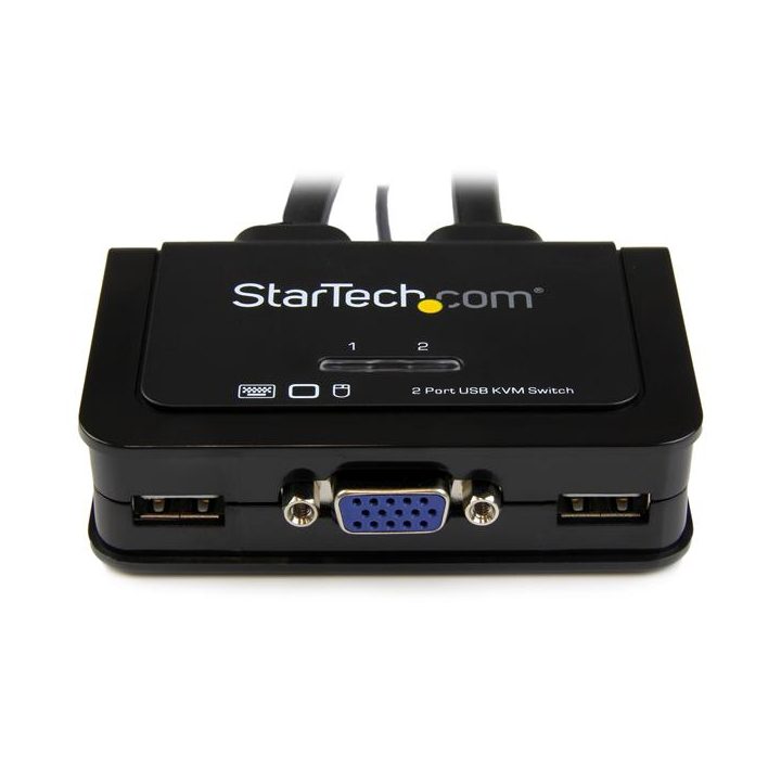 StarTech.com Comutador KVM de Cabo com 2 Portas VGA USB Alimentado…