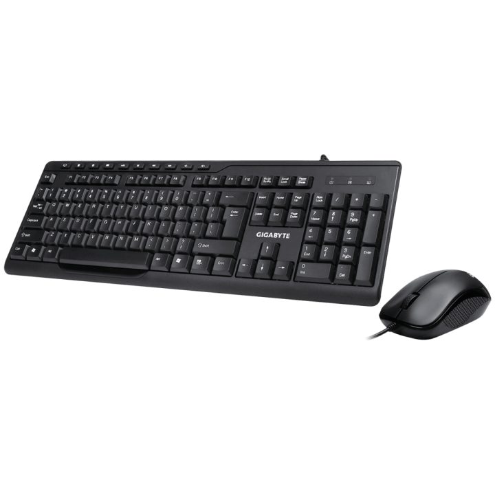 GIGABYTE KM6300 Keyboard Mouse Included Home USB QWERTY Spanish Black