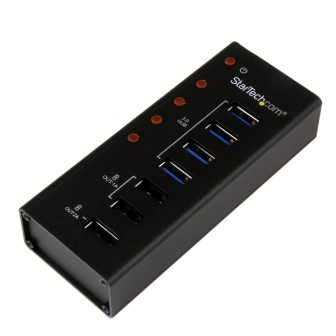 StarTech.com Hub Concentrador USB 3.0 (5Gbps) de 4 Puertos y 3…