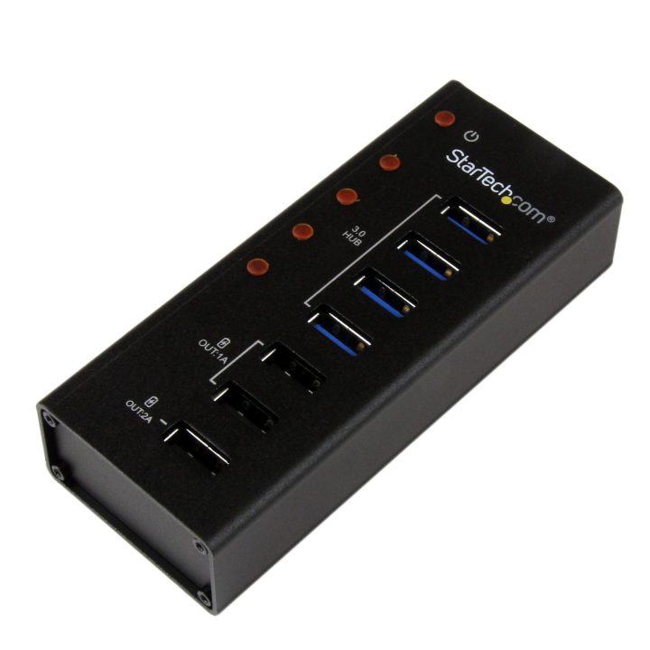 StarTech.com Hub Concentrador USB 3.0 (5Gbps) de 4 Puertos y 3…