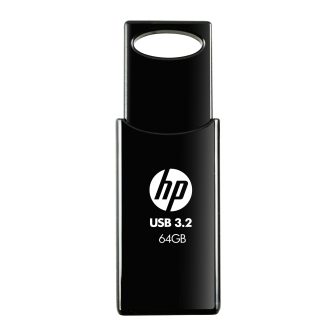 HP 712w 64 GB USB Flash Drive USB Type-A 3.2 Gen 1 (3.1 Gen 1) Black