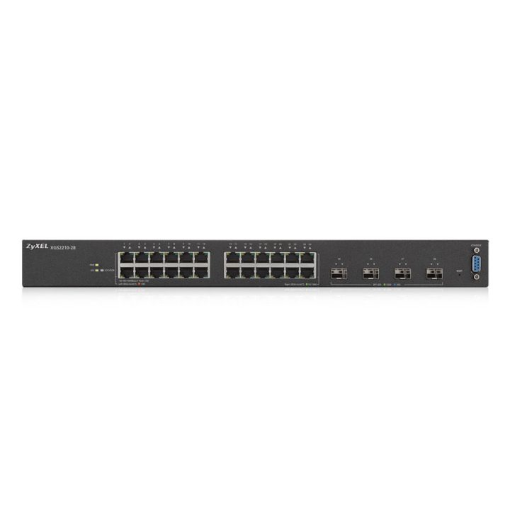 Zyxel XGS2210-28 Managed L2 Gigabit Ethernet (10/100/1000) 1U Black