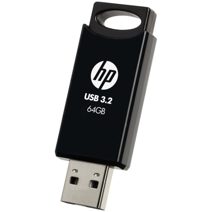 HP 712w 64 GB USB Flash Drive USB Type-A 3.2 Gen 1 (3.1 Gen 1) Black