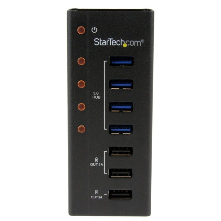StarTech.com 4-Port USB 3.0 (5Gbps) Hub and 3-Port USB Charging Hub…