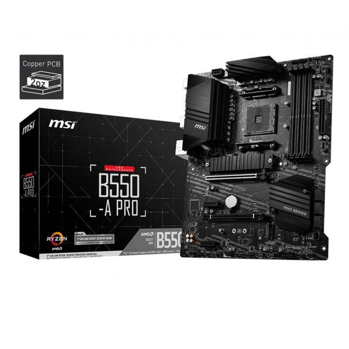 MSI B550-A PRO motherboard AMD B550 Socket AM4 ATX