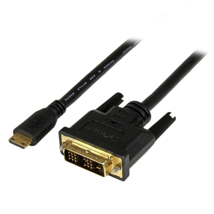 StarTech.com Cabo de 2m Mini HDMI para DVI - Cabo DVI-D para HDMI…