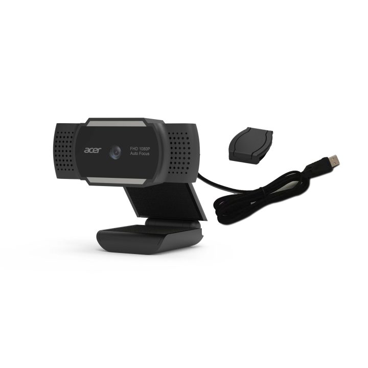 Acer HP.EXPBG.019 webcam 2 MP 1920 x 1080 Pixéis USB Preto