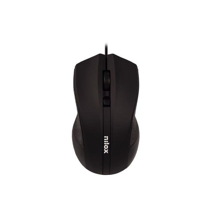 Nilox USB Optical Mouse 1600 DPI - Black