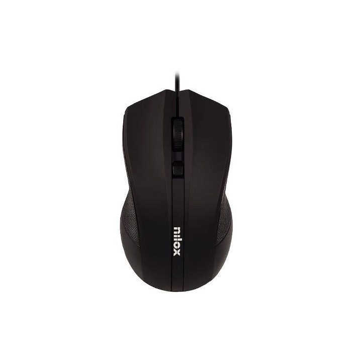 Nilox USB Optical Mouse 1600 DPI - Black