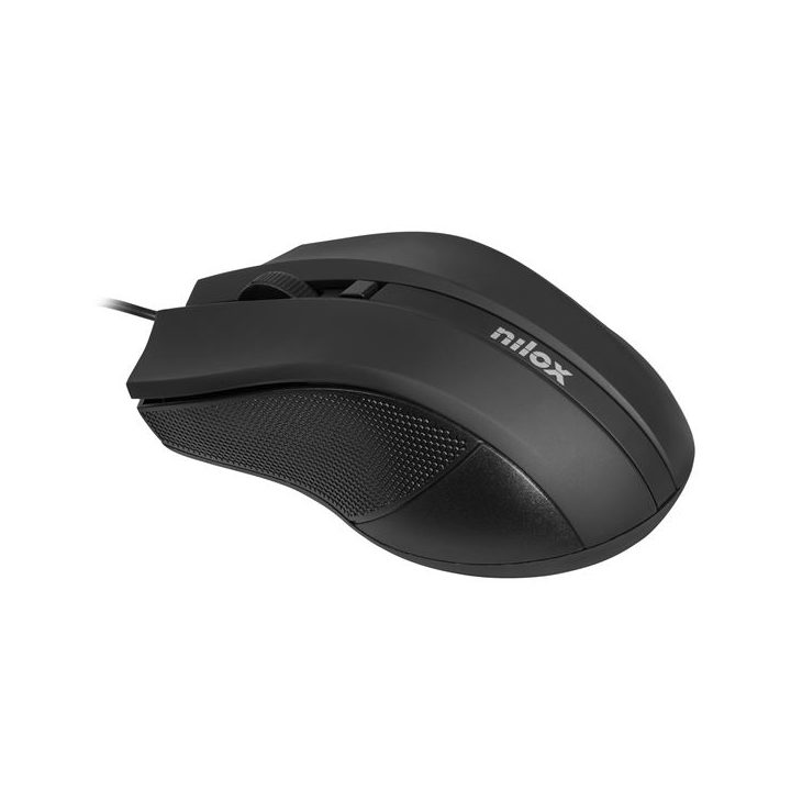 Nilox USB Optical Mouse 1600 DPI - Black