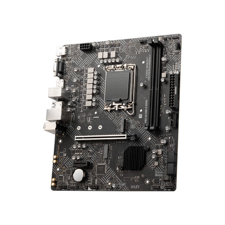 MSI PRO H610M-G DDR4 Intel H610 LGA 1700 micro ATX motherboard