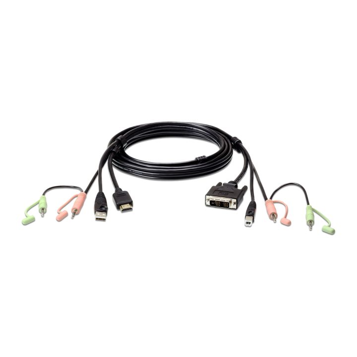 ATEN 1.8 m HDMI to DVI-D USB KVM Cable with Audio