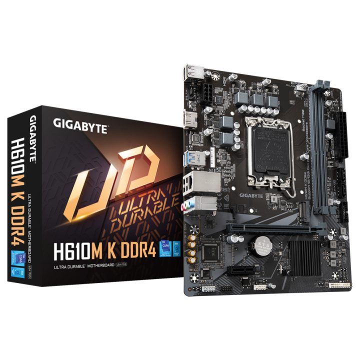 GIGABYTE H610M K DDR4 Motherboard - Compatible with Intel Core 14th…