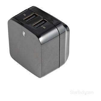 StarTech.com 2-Port USB Wall Charger for Tablets Smartphones - High…