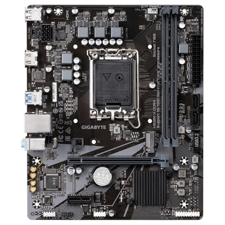 GIGABYTE H610M K DDR4 Motherboard - Compatível com processadores…