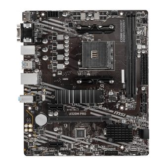 MSI A520M PRO AMD A520 Motherboard AM4 Socket micro ATX