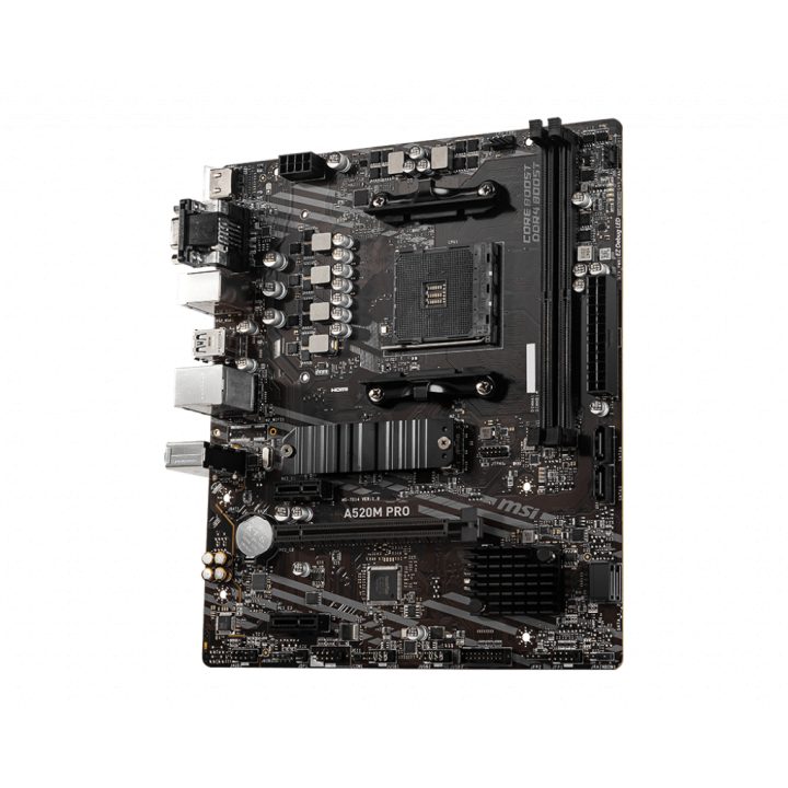 MSI A520M PRO AMD A520 Motherboard AM4 Socket micro ATX