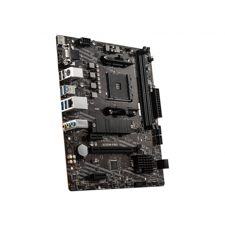 MSI A520M PRO AMD A520 Motherboard AM4 Socket micro ATX