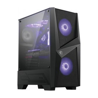 MSI MAG Forge 100M Midi Tower Negro, Transparente