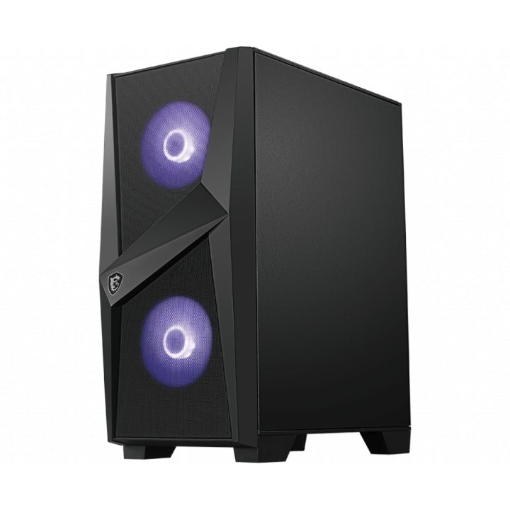 MSI MAG Forge 100M Midi Tower Black, Transparent