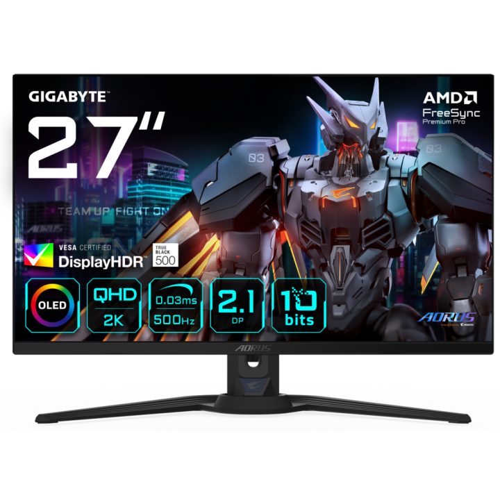 Gigabyte AORUS FO27Q5P 27" QHD 500 Hz OLED