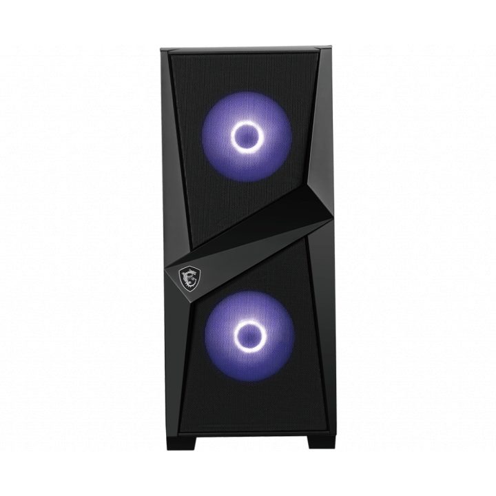 MSI MAG Forge 100M Midi Tower Black, Transparent