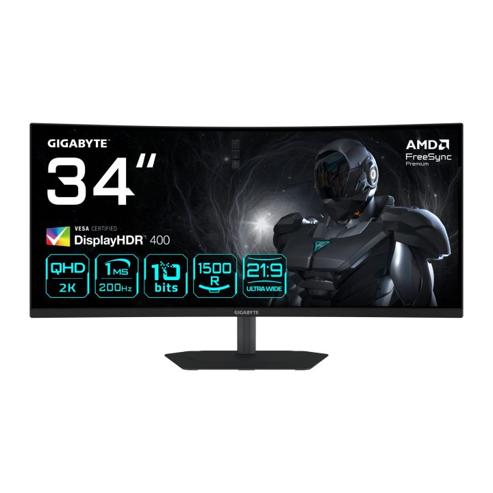 Gigabyte G34WQC2 34" UWQHD 200 Hz Curved VA