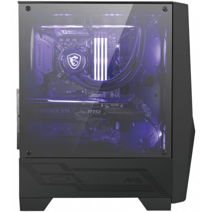 MSI MAG Forge 100M Torre Média Preto, Transparente